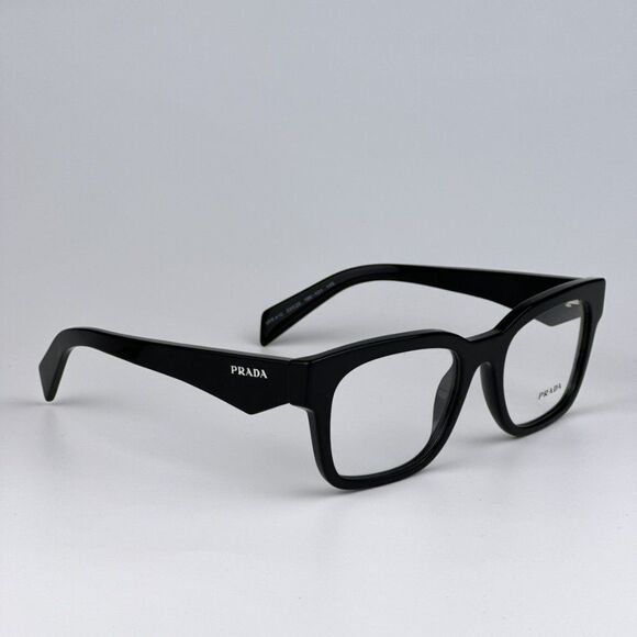 NEW Prada PRA10V 16K101 Black Square Unisex Eyeglasses PR A10V - Picture 5 of 11
